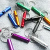 200pcs/lot Aluminum Alloy Pet dog training whistles first-aid outdoor whistle with keyring mixed colors available