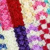 Billiga DIY Wedding Decoration Props Simulering Silk Flowers Rose Wedding Arch Wedding Artificial Flower Road LED Flowers
