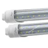 25st V -format LED -rör T8 8ft 8 fotrotation R17d 72W LED -lysrörslampor rörlampa US Stock