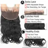 Body Wave Bundels van echt haar met 360 kant frontaal Braziliaans maagdelijk haar 360 kant frontaal met 3 bundels Haarverlenging Natuurlijk Bl8522920