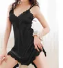 Wholesale-New Sexy New Women's Sexy Lingerie Lace Tulle Transparent Nightgown Dress Underwear Babydoll Sleepwear Wholesale