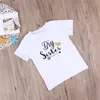 Heiße Familie Passende Outfits Baby Jungen Strampler Kleiner Junge Strampler Overall Body Große Schwester T-shirt Sommer Kinder Kleidung Baumwolle baby Kleidung