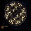 Sapphire led crystal lamp round glass barswarovski crystals ceiling lighting E14 110v 220v living room bedroom studying room lamp