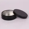 100ml Aluminum Jars black Metal Tin Cosmetic Containers Crafts Aluminum boxs Fast shipping F3370