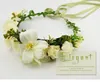 Konstgjorda Garland Böhmen Flower Garlands Bridal Hair Tillbehör Bröllopshuvudstycken Bröllopshuvudbonad för brudklänning Huvudbonad Tillbehör