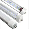 8ft FA8 single pin T8 LED tube light lamp bulbs SMD2835 fluorescent 2.4M 8ft 192leds 45W Cold White AC85-265V Stock In US