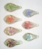 10pcs / lot multicolore murano pendentifs en verre pour bricolage artisanat bijoux de mode cadeau mélange couleurs PG9235R