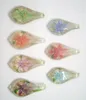 10 stuks lot veelkleurige murano lampwork glas hangers voor diy ambachtelijke mode-sieraden cadeau mix kleuren PG9222p