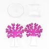 iWish 10x8cm Visual 2017 Artificial Magic Paper Sakura Trees Magical Christmas Growing Tree Desktop Cherry Blossom Toys For Children 20PCS