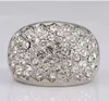 Opruiming Verkoop 18 K Wit Vergulde Oostenrijkse Crystal Ring voor Dames Diamant Ringen Bruiloft Sieraden 1 Stks Drop Ship