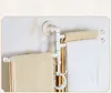 O envio gratuito de estilo europeu concebido Hot venda de luxo fixado na parede Barras Toalha de banho móveis Toalha de Banho giratória Titular rack rail branco