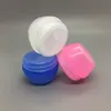5ML Mushroom Shape Box PP Cosmetic Empty Bottle Packing Case Candy Color Face Cream Sample Jar With Clear Liner