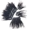 Klip w Afro Hair Extension 100G 7pcs/Lot Afroamerykanów w przedłużaniach włosów ludzkich