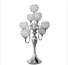 Metal reversible tall table center piece/glass candelabra center piece for wedding