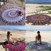 2021 Partihandel Scarf Boho Etnisk Stor Round Tapestry Sjal Vägg Hängande Strand Kasta Mathandduk