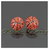 Novo Brinco Studs Sofball Basquete Basquete Voleibol Futebol Futebol Rhinestone Cristal Bling para Esportes Meninas Brincos Do Parafuso Prisioneiro