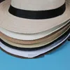 Vogue män kvinnor halm hattar mjuka fedora panama hattar utomhus stingy rand kepsar färger Välj zds * 10