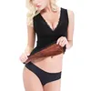 Femmes Shapers Gros- Hiver Dentelle V Cou Épaississement Thermique Sous-Vêtements Body Sculpting Sexy Femme Garder Au Chaud Soutien-Gorge Taille Formateur S41