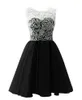 2021 Off The Shoulder Lace Short Prom Homecoming Jurk Applicaties Graduation Town Cocktail Party Gown BM82