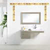 10st / set geometrisk midja 3d spegelvägg klistermärke för tak vardagsrum sovrum akryl väggmålning väggdekaler modern diy heminredning