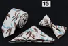 Галстук-бабочка носовой платок наборы 6*145 см 31 цветов хлопок печати галстук для мужчин День отца рождественские подарки бесплатная доставка