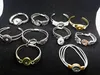 10PCs Mix assorted women's Ginger 18mm Snap Button Chunk charms plated Vintage cuff Bracelets Bangles172U