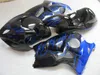 Gorąca Sprzedaż Plastikowy Zestaw Fooding dla Suzuki GSXR1300 96 97 98 99 00 01-07 Blue Flames Black Fairings Set GSXR1300 1996-2007 OT27