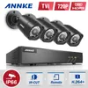 ANNKE 8-Kanal HD-TVI 1080P Lite Video Security System DVR und (4) 1.0MP Indoor / Outdoor Wetterfeste Kameras mit IR Nachtsicht