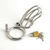 Dispositivo para hombres, jaula de Metal, jaula para pene de acero inoxidable, cinturón masculino, anillo para pene, Juguetes sexuales, bloqueo de Bondage, productos para adultos 2231069