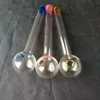A-03 Kurzer farbiger Glasbrenner Mini-Räuchergriffpfeifen Rauchpfeifen Hochwertiger Brenner-Ölbrenner