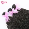 ブラジルの水の波の人間の髪ブラジルのバージンの人間の髪の織り3バンドル自然な黒い色送料無料