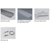 10 x 1 m Sätze/Los zum Neupreis LED-Aluminiumprofil und eloxierte U-Kanal-LED für Decken-, Pendel- oder Wandleuchten