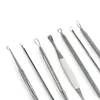 7Pcs/Set Pro Blackhead Whitehead Pimple Acne Blemish Comedone Extractor Remover Tool Set Kit with