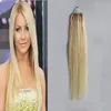 # 613 Bleach Blonde 100% бразильские волосы прямые петли микро кольцо волос 1G / Strand 50S / пакет 50 г 4B наращивание волос Micro ссылки