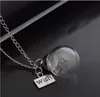 Стеклянная бутылка ожерелье натуральный одуванчик семена в стеклянном длинном ожерелье Сделайте желание стеклянного бусина CORB посеребренное ожерелье ювелирные изделия G125