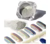 1 g/Box 3D Shiny Glitter Silber Pigmente Holographischer Laser für Nail Art Gel Polish Rainbow Chrome Shimmer Dust