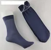 Calcetín largo largo 20 pares / lote Medias de hombre calcetines de fibra de bambú ultrafinos colores negro blanco azul gris 220w