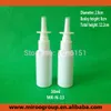 Hotsale alta qualidade 50 + 2 pçs / lote 30 ml plástico bomba de spray nasal garrafas, 1 oz garrafas de pulverizador nasal Plástico 30 ml (cor branca)