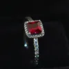 2017 New 100% 925 Sterling Silver European Jewelry Timeless Elegance Ring with Green Crystal & Cz Fashion Charm RingRuby7991134