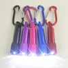 Melhor Mini portátil LED Lanterna Keychain Tocha de liga de alumínio com carabiner chaveiros LED mini lanterna mini-luz frete grátis