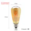 4W 6W 8W dimbar COB LED Vintage Filament Retrolampor 220V 110V ST64 2200K 27000K Filamentlampa Vintagebelysning