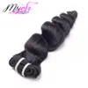 Msjoli Brésilien Virgin Human Clip Clip in Hair Extensions 100g Wave Natural Couleur pleine tête 7pcslot2646663