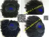 Queue de cheval bouclée Coiffure Afro Kinky Curly Cordon Queues de cheval pour les femmes noires One Piece Extensions de cheveux vierges brésiliens # 2 brun foncé