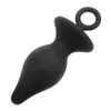 IKOKY Mini Plug anale Butt Plug per principianti con anello di trazione Giocattoli erotici in silicone Giocattoli erotici per uomini Donne Massaggiatore prostatico q170718