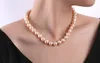 Nueva joyería de perlas finas 11-13mm COLLAR DE PERLA KASUMI DE MAR DEL SUR ROSA 20 PULGADAS 14KG CLASP