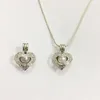 18KGP Nuova piccola gabbia per medaglione a cuore, può contenere un ciondolo a forma di gabbia di perle con gemma di perle, montaggio di ciondoli per gioielli fai-da-te