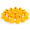 4000pcs/lot Baby Bath Water Toy toys Sounds Mini Yellow Rubber Ducks Kids Bathe Children Swiming Beach Gifts