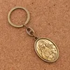 Miraculous Our Lady of Grace Virgin Mary 2 inch Key Rings Travel Protection Medal Keychain K1738 12Colors Catholicism