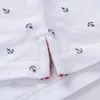 Polos para hombre Camisa estampada Dibujos animados 100% Algodón Manga corta Camisas Stand Collar Camisas masculinas M-3XL