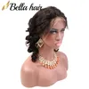 Brezilyalı bakire saç demetleri 360 frontal dalga insan saçı uzantıları atkıları ve dantel frontals 3pc bellahair